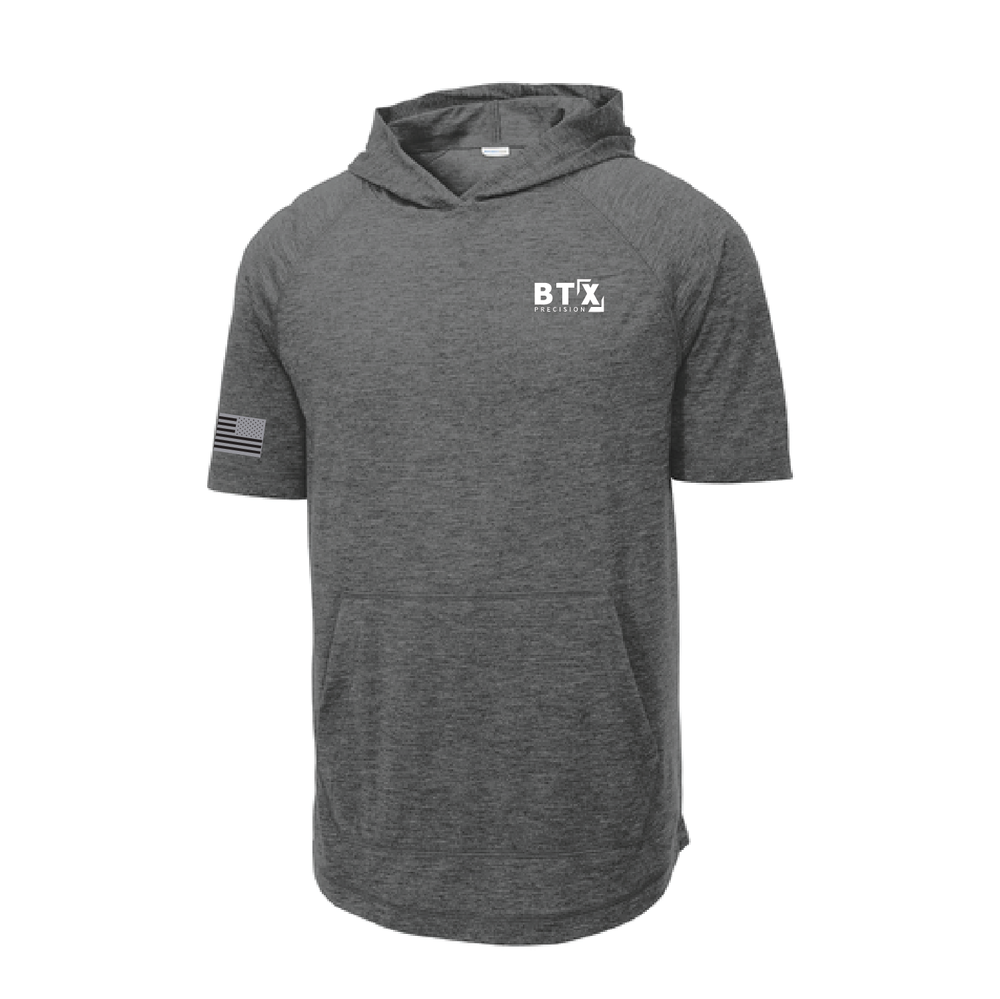BTX - Sport-Tek PosiCharge Tri-Blend Wicking Short Sleeve Hoodie. ST404 primary image