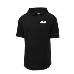 Image of APM - Sport-Tek PosiCharge Tri-Blend Wicking Short Sleeve Hoodie. ST404