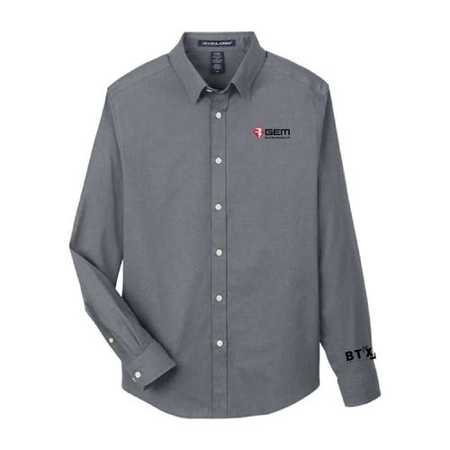 GEM - CrownLux Performance® Spencer Poplin Dress Shirt - DG505 image thumbnail