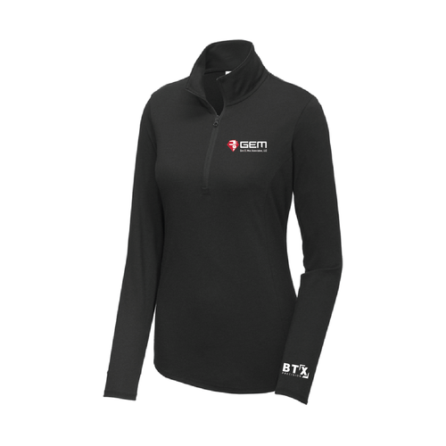 GEM - Sport-Tek Women's PosiCharge Tri-Blend Wicking 1/4-Zip Pullover. LST407  image thumbnail