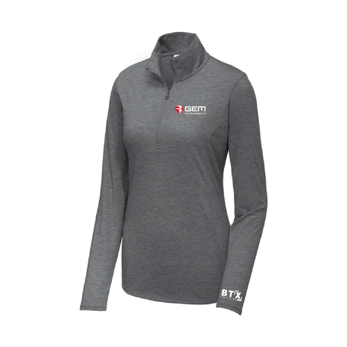 GEM - Sport-Tek Women's PosiCharge Tri-Blend Wicking 1/4-Zip Pullover. LST407  image thumbnail