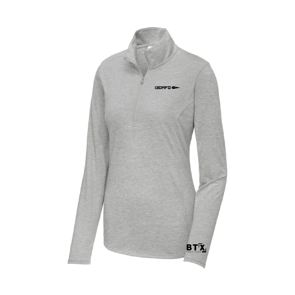 i3D - Sport-Tek Women's PosiCharge Tri-Blend Wicking 1/4-Zip Pullover. LST407 primary image