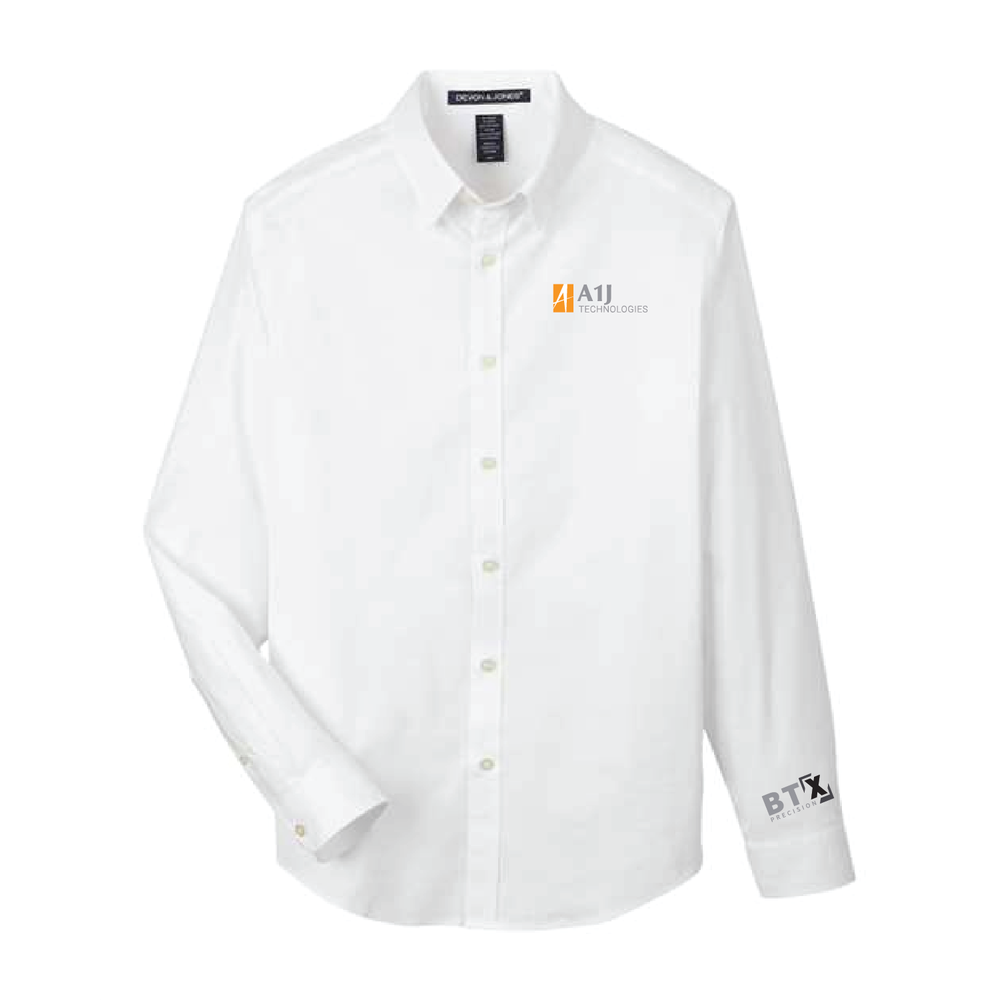 A1J - CrownLux Performance® Spencer Poplin Dress Shirt - DG505 primary image