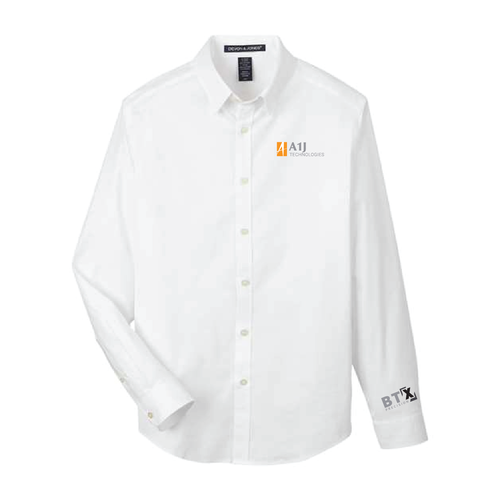 A1J - CrownLux Performance® Spencer Poplin Dress Shirt - DG505 image thumbnail