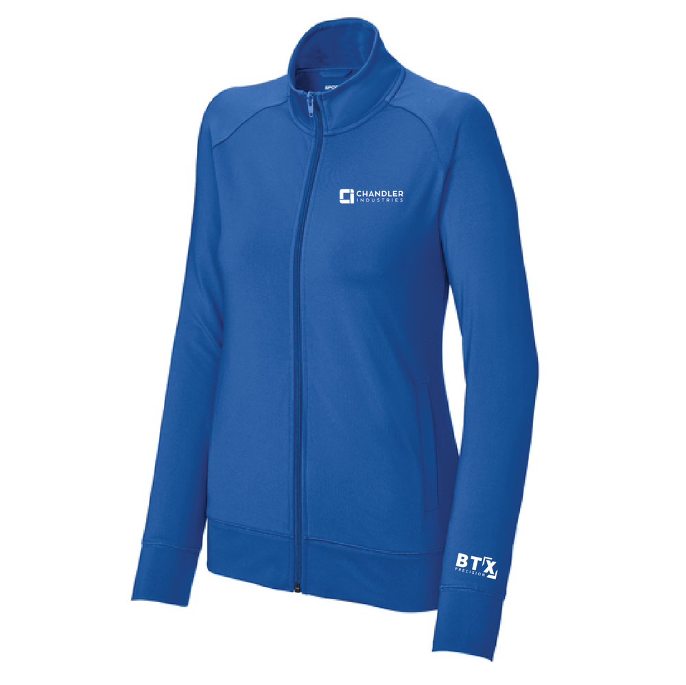 Chandler - Sport-Tek Ladies Sport-Wick Stretch Full-Zip Cadet Jacket LST857 primary image