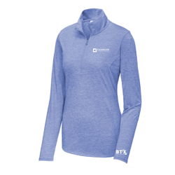 Image of Chandler - Sport-Tek Women's PosiCharge Tri-Blend Wicking 1/4-Zip Pullover. LST407