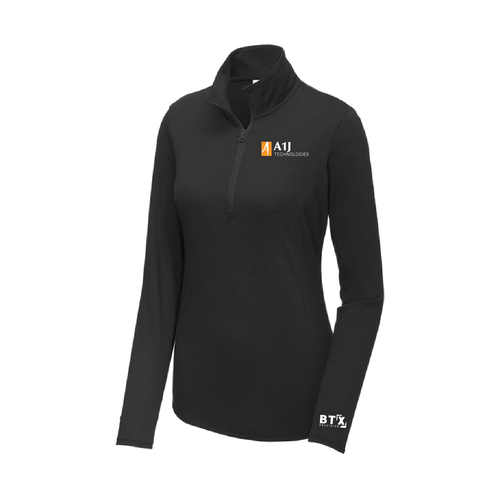 A1J - Sport-Tek Women's PosiCharge Tri-Blend Wicking 1/4-Zip Pullover. LST407 image thumbnail