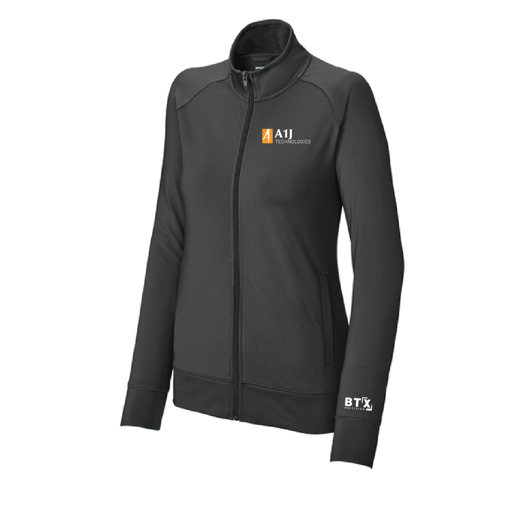 A1J - Sport-Tek Ladies Sport-Wick Stretch Full-Zip Cadet Jacket LST857 primary image