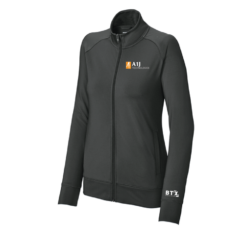 A1J - Sport-Tek Ladies Sport-Wick Stretch Full-Zip Cadet Jacket LST857 image thumbnail