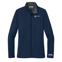 Image of Chandler-Port Authority® Ladies Vertical Texture Full-Zip Jacket