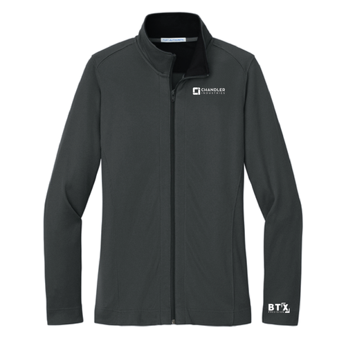 Chandler-Port Authority® Ladies Vertical Texture Full-Zip Jacket image thumbnail