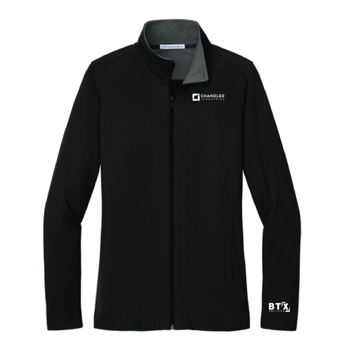 Chandler-Port Authority® Ladies Vertical Texture Full-Zip Jacket image thumbnail