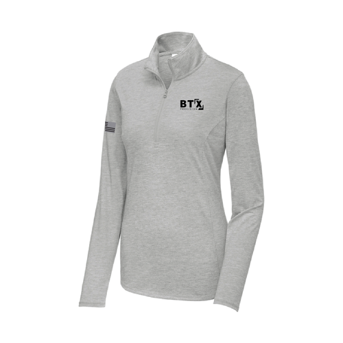 BTX - Sport-Tek Women's PosiCharge Tri-Blend Wicking 1/4-Zip Pullover. LST407 image thumbnail