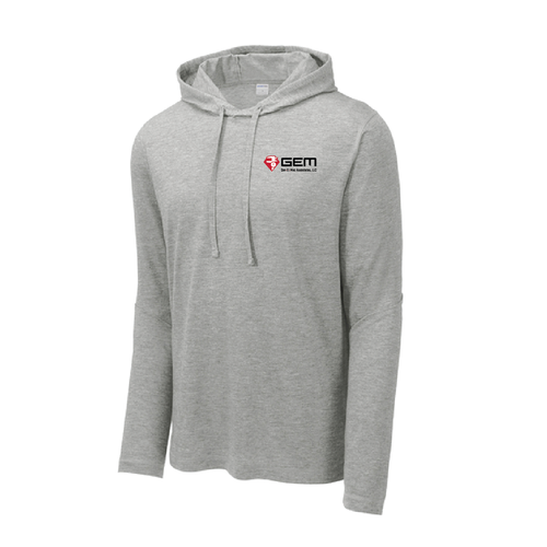 GEM - Sport-Tek PosiCharge Tri-Blend Wicking Long Sleeve Hoodie ST406 image thumbnail