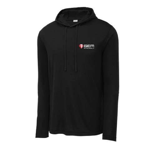 GEM - Sport-Tek PosiCharge Tri-Blend Wicking Long Sleeve Hoodie ST406 image thumbnail