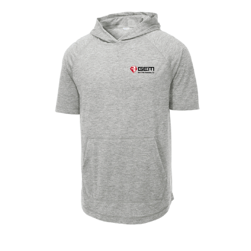 GEM - Sport-Tek PosiCharge Tri-Blend Wicking Short Sleeve Hoodie. ST404 image thumbnail