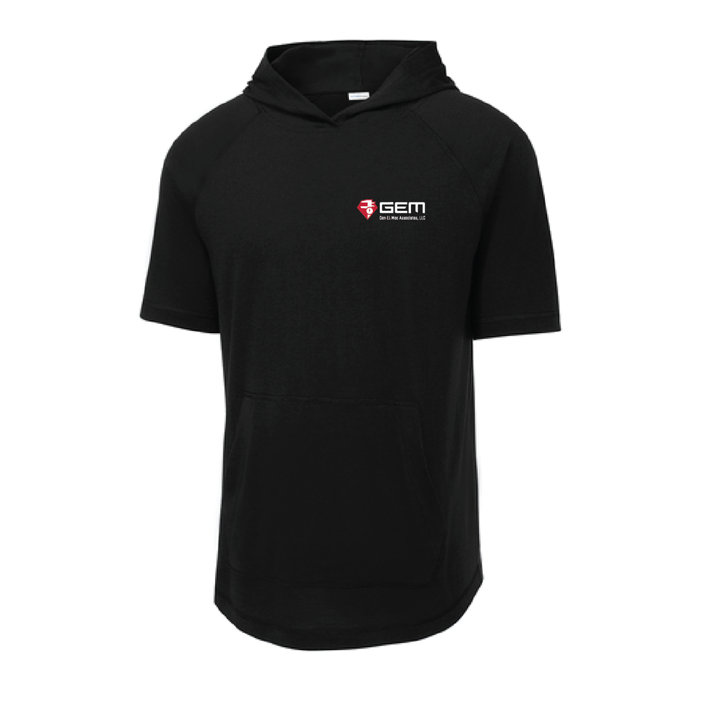 GEM - Sport-Tek PosiCharge Tri-Blend Wicking Short Sleeve Hoodie. ST404 primary image