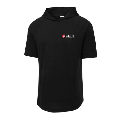 GEM - Sport-Tek PosiCharge Tri-Blend Wicking Short Sleeve Hoodie. ST404 image thumbnail