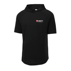 Image of GEM - Sport-Tek PosiCharge Tri-Blend Wicking Short Sleeve Hoodie. ST404
