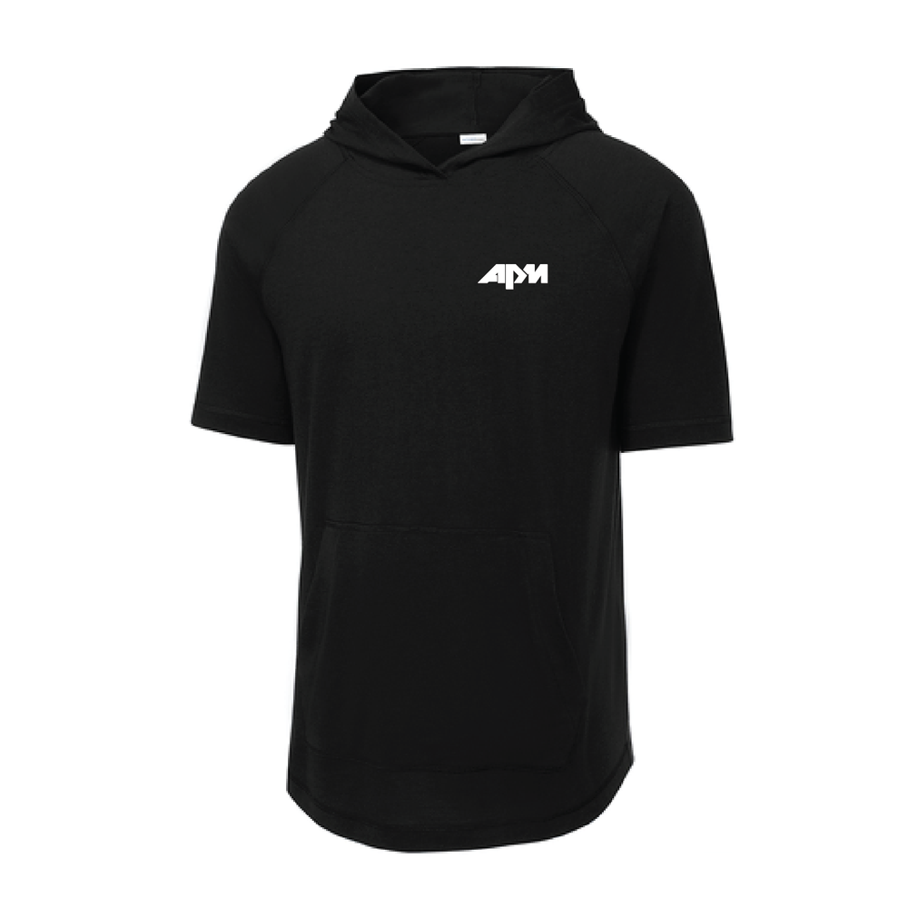 APM - Sport-Tek PosiCharge Tri-Blend Wicking Short Sleeve Hoodie. ST404 primary image