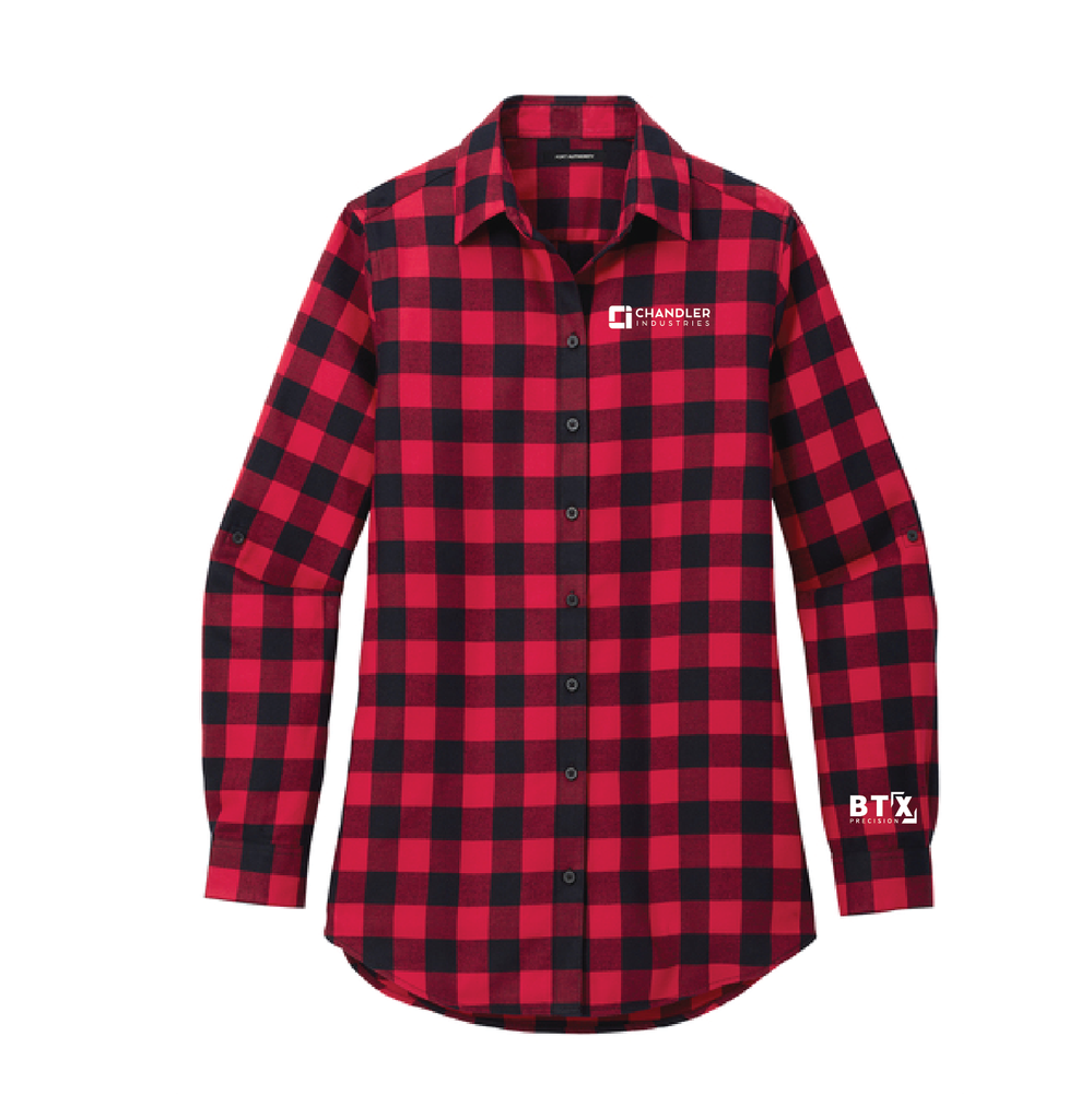 Chandler - Port Authority Women's Plaid Flannel Tunic . LW668 primary image