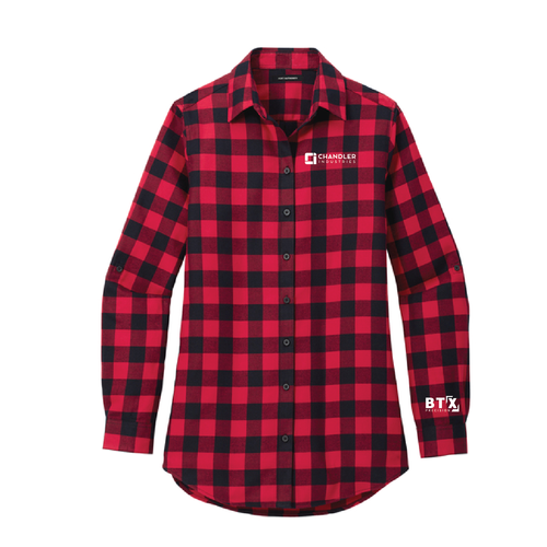 Chandler - Port Authority Women's Plaid Flannel Tunic . LW668 image thumbnail