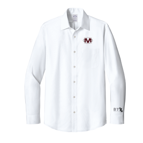 ME Brooks Brothers Wrinkle-Free Stretch Pinpoint Spread Collar Shirt BB18012  image thumbnail