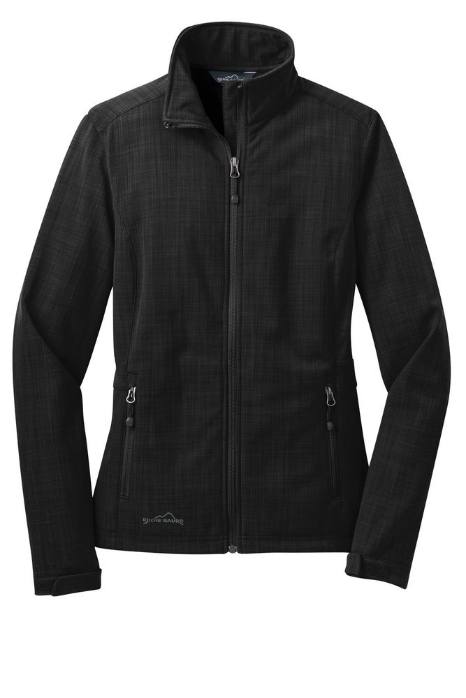 Eddie Bauer Ladies Shaded Crosshatch Soft Shell Jacket. EB533 primary image