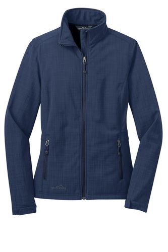 Eddie Bauer Ladies Shaded Crosshatch Soft Shell Jacket. EB533 image thumbnail