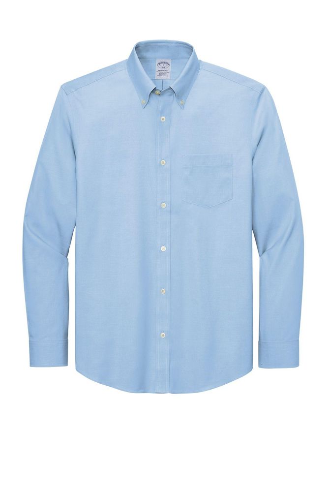 Brooks Brothers Wrinkle-Free Stretch Pinpoint Shirt BB18000 primary image