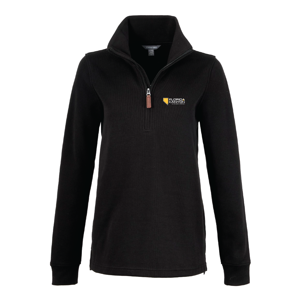 Women's Hudson Eco Knit Quarter Zip - Black primary image
