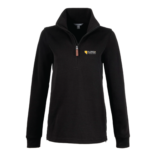 Women's Hudson Eco Knit Quarter Zip - Black image thumbnail