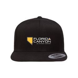 Image of YP Flat Bill Snapback Cap - Black