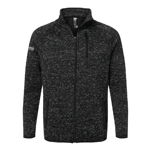 Men's Burnside Sweater Knit Jacket - Heather Black image thumbnail