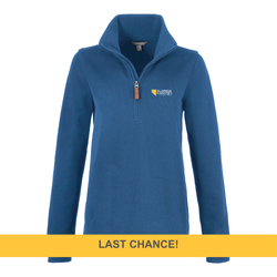 Image of Women's Hudson Eco Knit Quarter Zip - Denim (Last Chance!) 