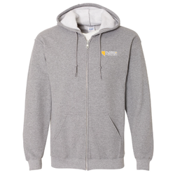 Image of Gildan Full-Zip Heavy Blend Hoodie - Graphite Heather