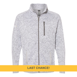 Image of Men's Burnside Sweater Knit Jacket - Heather Grey (Last Chance!)