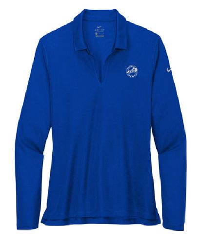 Ladies Nike Dri-Fit Micro Pique Long Sleeve Polo image thumbnail