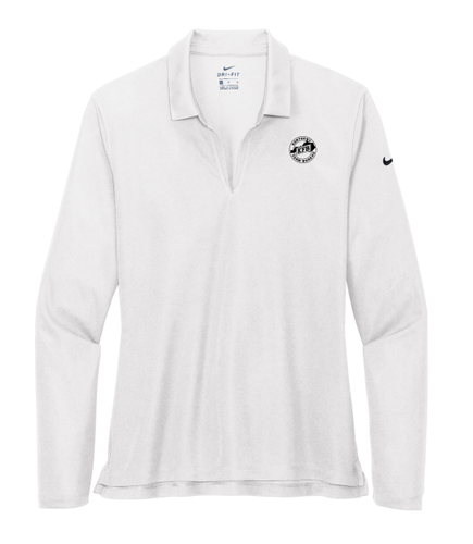 Ladies Nike Dri-Fit Micro Pique Long Sleeve Polo image thumbnail