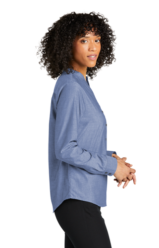 Ladies Long Sleeve Chambray Shirt image thumbnail