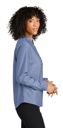 Ladies Long Sleeve Chambray Shirt image thumbnail
