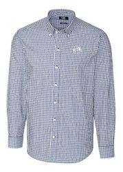Image of Cutter & Buck Stretch Gingham Mens Long Sleeve Dress Shirt