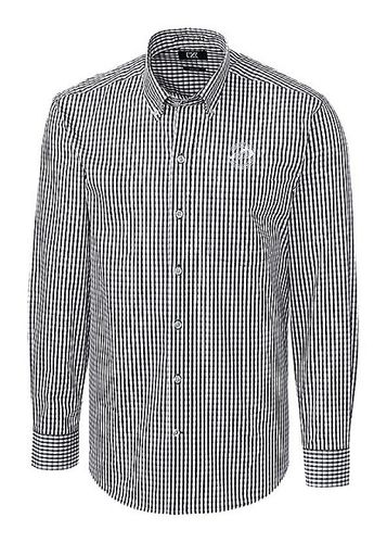 Cutter & Buck Stretch Gingham Mens Long Sleeve Dress Shirt image thumbnail
