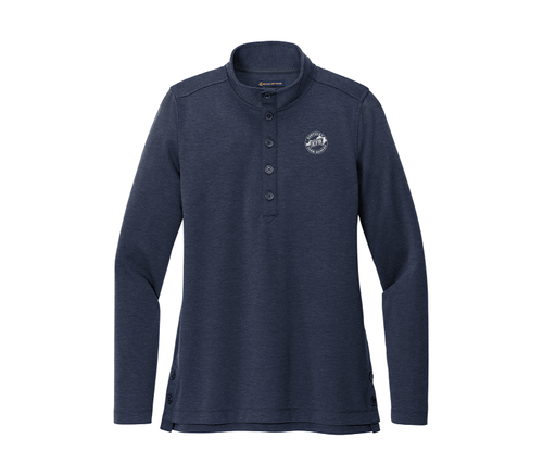 Ladies Brooks Brothers Stretch 1/2 Button Shirt image thumbnail