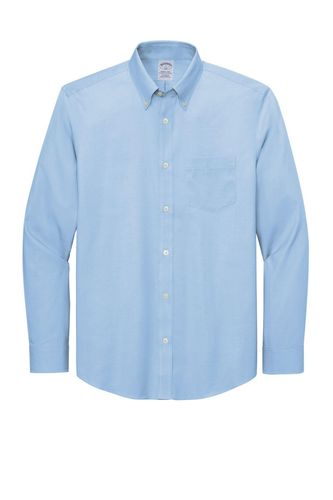 Brooks Brothers Wrinkle-Free Stretch Pinpoint Shirt BB18000 image thumbnail
