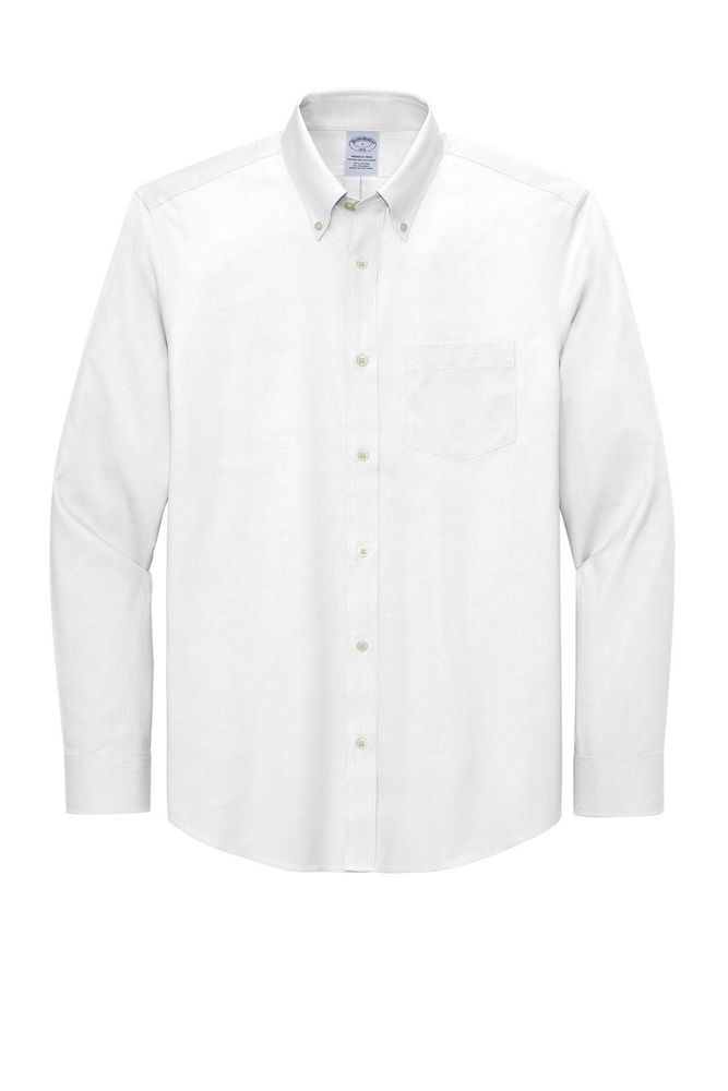 Brooks Brothers Wrinkle-Free Stretch Pinpoint Shirt BB18000 primary image