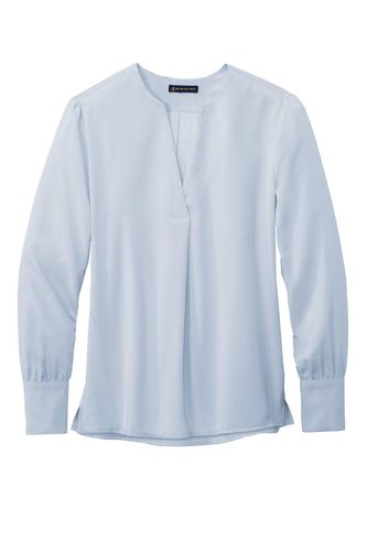 Brooks Brothers Women's Open-Neck Satin Blouse BB18009 image thumbnail