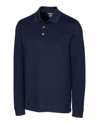 Cutter & Buck Advantage Eco Tri-Blend Pique Mens Long Sleeve Polo image thumbnail