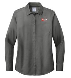 Image of Brooks Brothers Women's Wrinkle-Free Stretch Pinpoint Shirt 