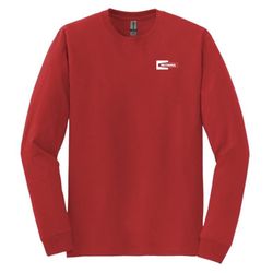 Image of Gildan - DryBlend 50 Cotton/50 Poly Long Sleeve T-Shirt 4" Logo